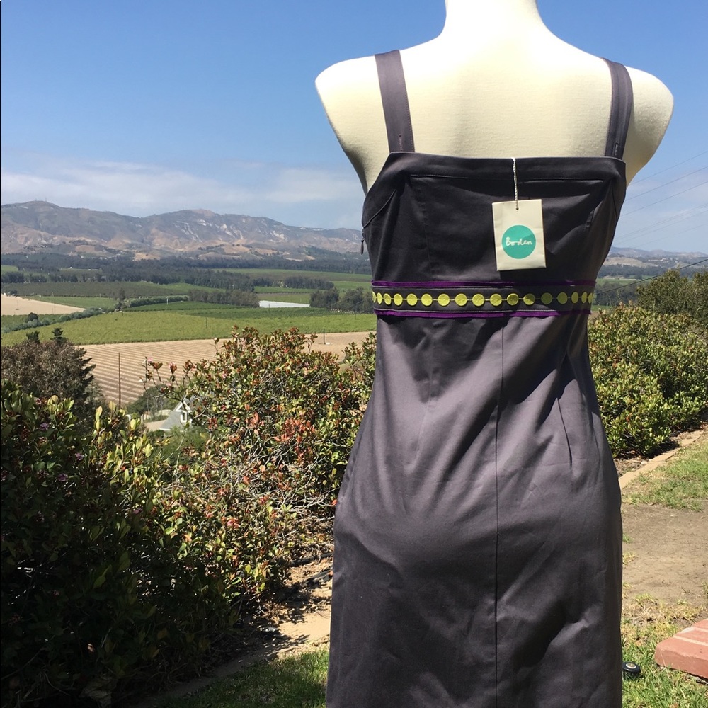 Boden sundress, dove grey with appliqué details - Picture 2 of 4